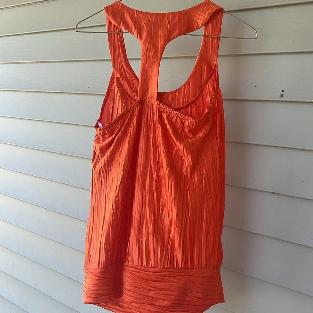 Gorgeous iz Byer California Bright orange dressy tank - Picture 7 of 12